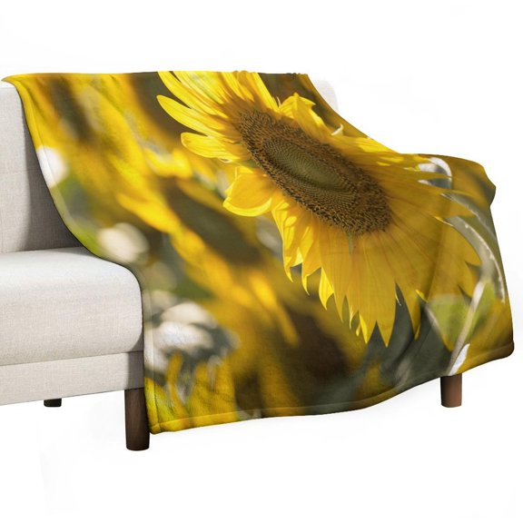 Sunflower Blanket Lightweight Cozy Couch Bed Super Soft And Microfiber Throws Blankets for All Seasons