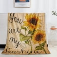 thumbnail image 1 of Sunflower Blanket You are My Sunshine Blanket Sunflower Blankets Gifts for Women/Mom/Daughter/Wife Lightweight Soft Plush Flannel Fleece Blanket Couch Sofa Bed Throw Blanket 50"x60", 1 of 6