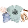 thumbnail image 1 of Sunflower Blooming Womens Sunflower Tee, Flower Tee Shirt, Botanical Tee, Wildflower shirt, Flower t-shirt, Sunflower tee, plant lover gift, 1 of 7