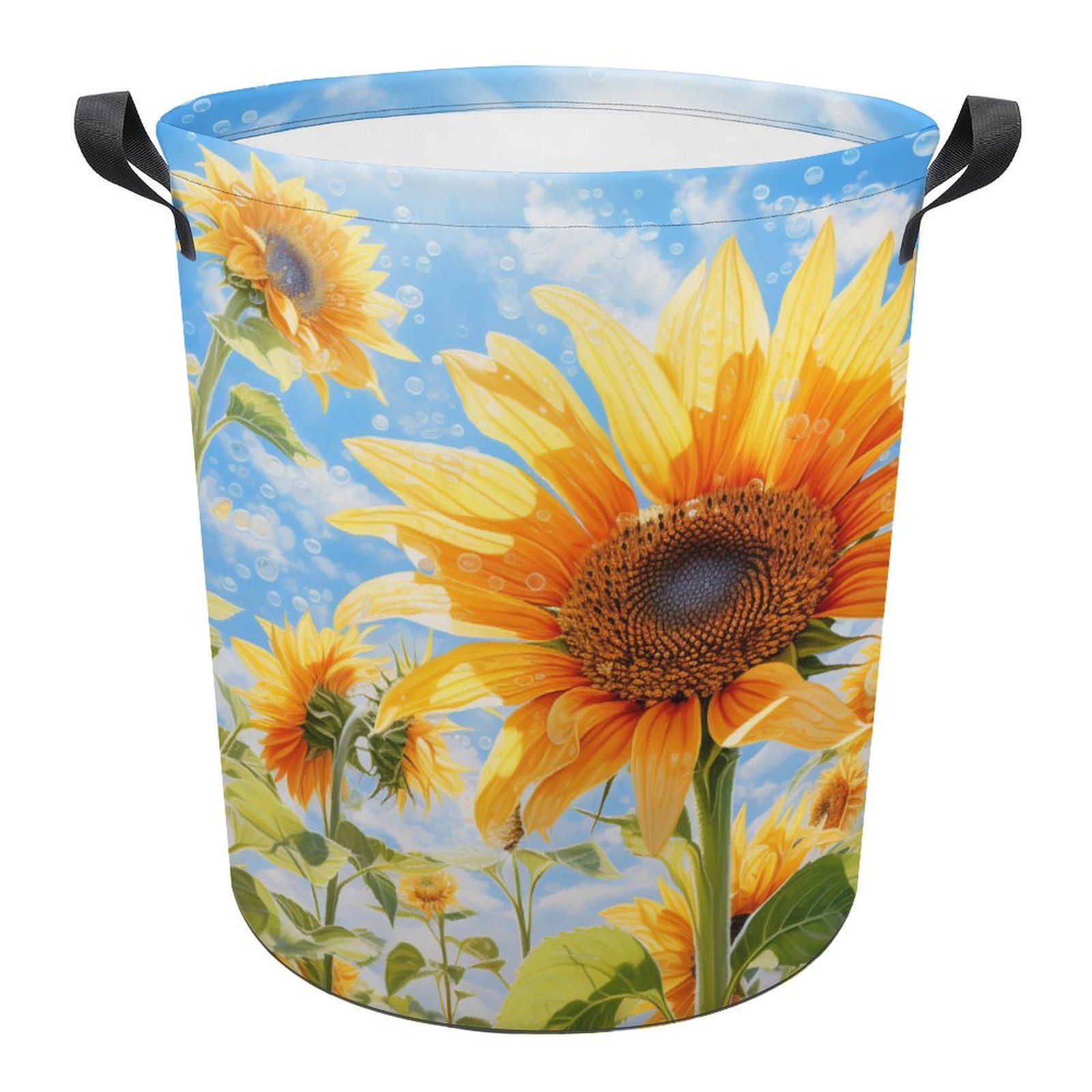 Botanical Sunflower Laundry Basket