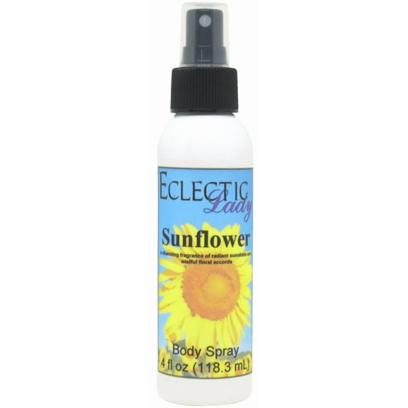 Sunflower Body Spray, Eclectic Lady, Hydrating Mist, Unisex, 16 oz