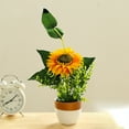 thumbnail image 1 of Sunflower Bonsai Artificial Potting Plant Desktop Adornment Plastic Vases Plastic Flower Pots Fake Sunflowers Plant in Pot Artificial Sunflower Potted Flower Indoor Decorate, 1 of 1