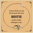 thumbnail image 1 of Sunflower Bracelet Bestie Gift Engraved Hope Inspirational Friendship Jewelry for Birthday Christmas Graduation Confidence Veterans Day, 1 of 5