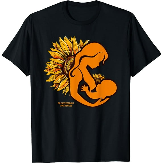 Sunflower Breastfeeding Awareness - Normalize Breastfeeding T-Shirt