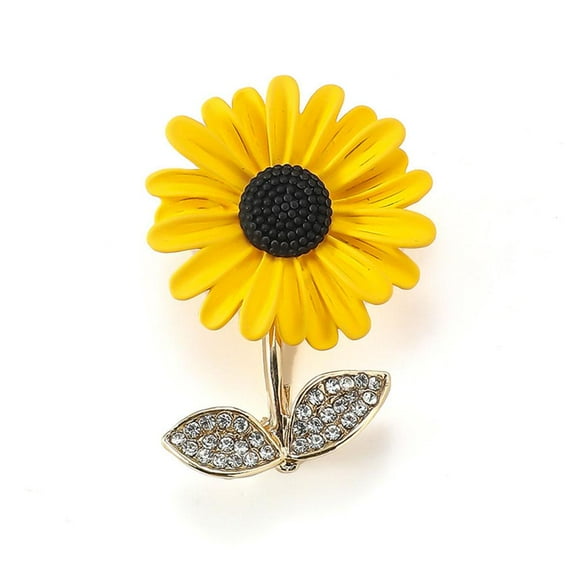 Sunflower Brooch High-end and Exquisite Accessory for Suits and Shirts New H4