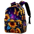 thumbnail image 1 of Sunflower Butterfly Backpack Lightweight Bookbag Travel Rucksack Laptop Daypack for Women Men, 1 of 6