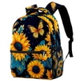 thumbnail image 1 of Sunflower Butterfly Backpack Lightweight Bookbag Travel Rucksack Laptop Daypack for Women Men, 1 of 6