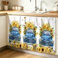 thumbnail image 1 of Sunflower Cabinet Curtain 32"Wx55"L, Dustproof Pantry Door Curtain with Self Adhesive Tape, Watercolor Summer Floral Botanical Truck Tall Storage Cover Privacy Drape for Bathroom Kitchen Laundry Room, 1 of 9