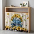 thumbnail image 1 of Sunflower Cabinet Curtain 35"Wx35"L, Dustproof Under Sink Skirt with Self Adhesive Tape, Watercolor Summer Floral Truck Vintage Cabinet Curtain Cover for Kitchen Sink, Bathroom Vanity, Laundry Room, 1 of 9