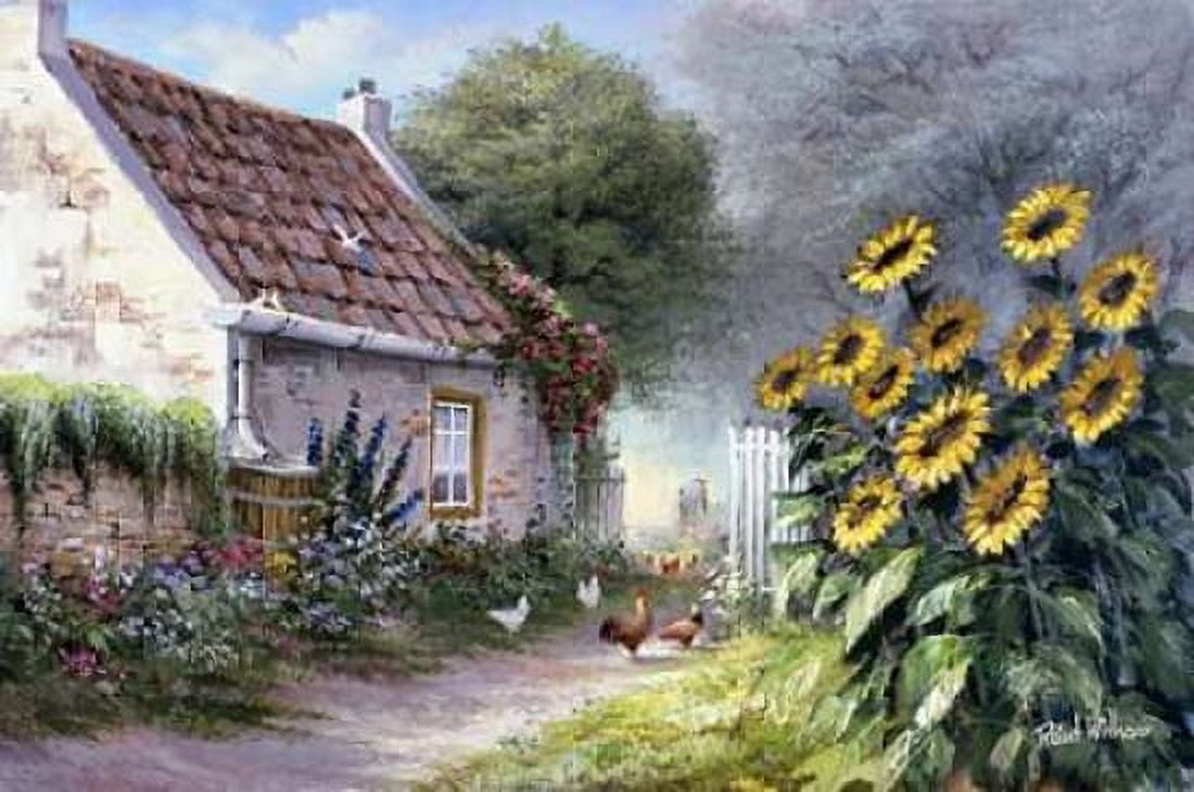 Sunflower Canvas Art - Reint Withaar (12 x 18)