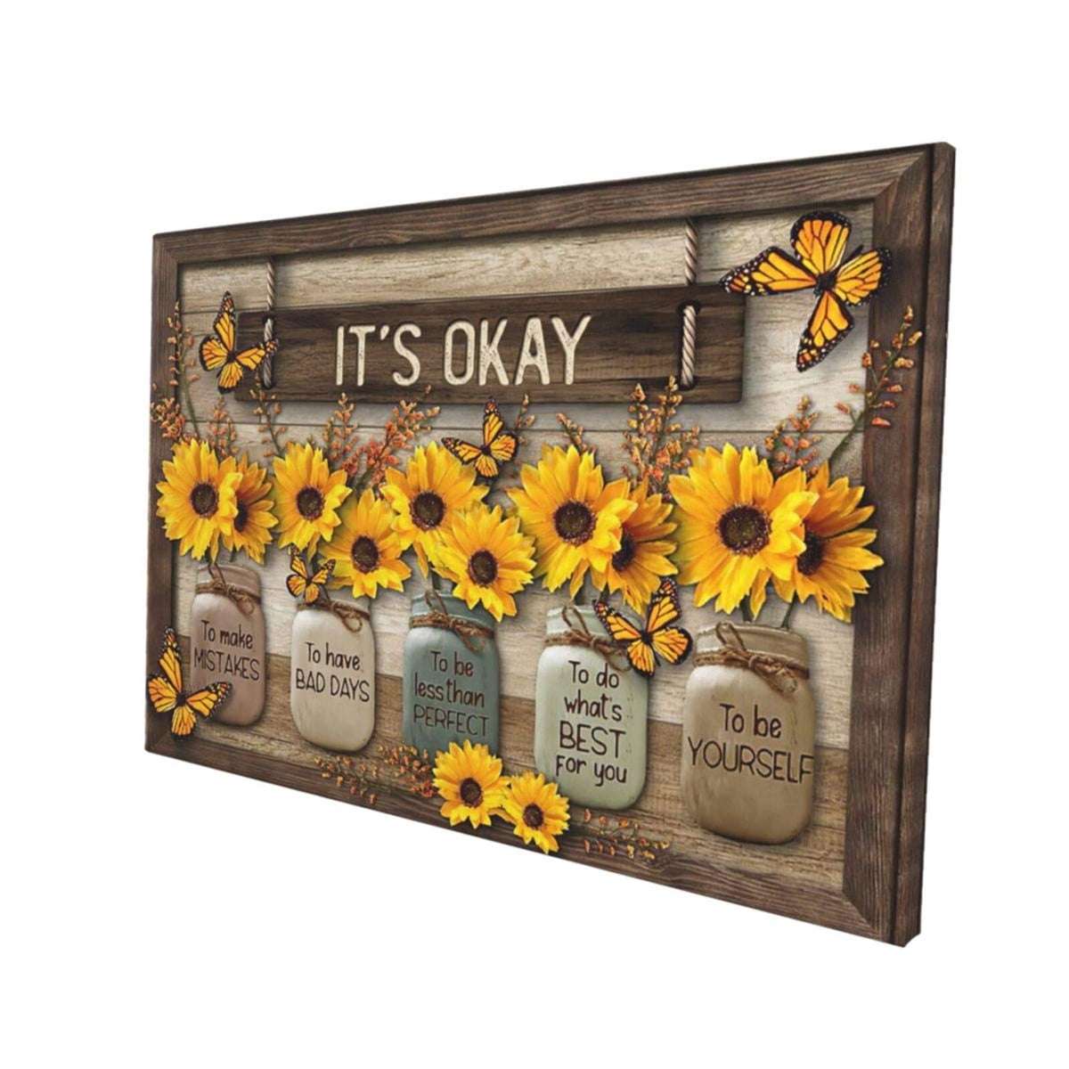 Sunflower Canvas Wall Art Prints Room Decor For Home Office Apartment Wall Decor Unframed Poster Wall Decoration Ready To Hang 12x16 In