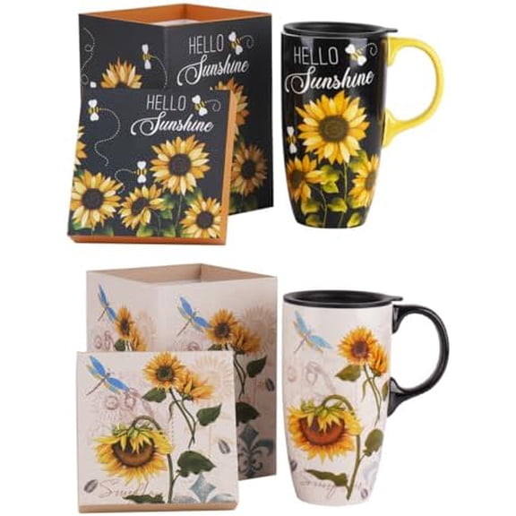 Sunflower Ceramic Mug Coffee Cup$$Home Decor, Kitchen, & Other