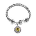 thumbnail image 1 of Sunflower Circle Charm Braided Bracelet, 1 of 3