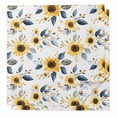 thumbnail image 1 of Sunflower Cloth Napkins Washable Set of 2, Spring Floral Vintage Summer Botanical Reusable Dinner Table Napkins Cloth Bulk for Weddings Kitchen Restaurants Hotel Events Parties 20 x 20 Inch, 1 of 9