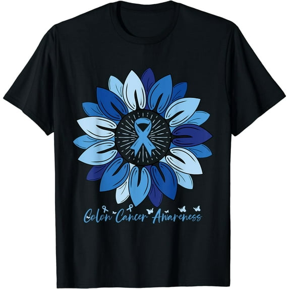 Sunflower Colon Cancer Awareness Month T-Shirt