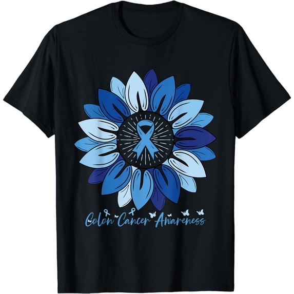 Sunflower Colon Cancer Awareness Month T-Shirt