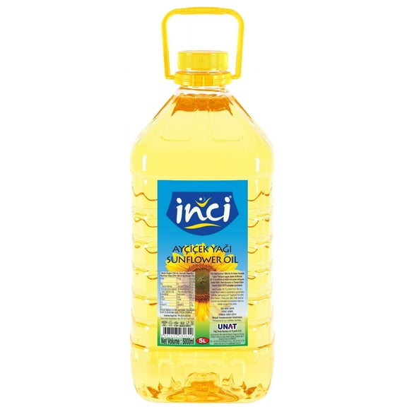 Inci Sunflower Cooking Oil, Nutty Flavor, 5 L