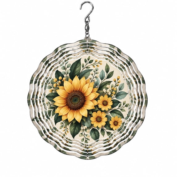 Spring For Key Sunflower Coreopsis Garden Flow Wind Spinner for Garden Decor, Spring ...