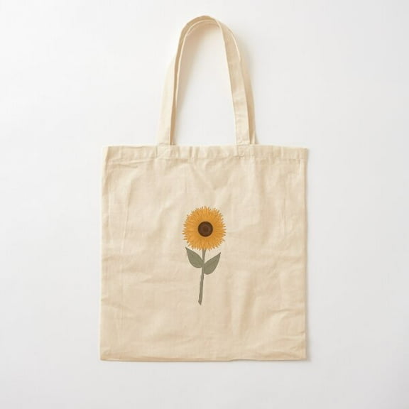 Sunflower Cotton Tote Bag Canvas Tote Bag, Family Gift For Mother, Her