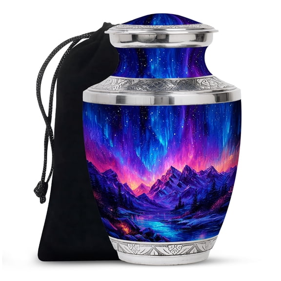 Sunflower Cremation Urns for Human Ashes Adult Male, Beautiful Memorial Burial Box, Decorative Funeral Keepsake Urn for Loved One’s Ashes - 6Inch - Medium Size Urn - 1Pcs