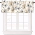 thumbnail image 1 of Sunflower Curtain Valance for Windows Vintage Floral Butterfly Window Treatments 1 Panel Short Curtains for Kitchen Windows Bathroom Bedroom,54 x 18 Inch, 1 of 5