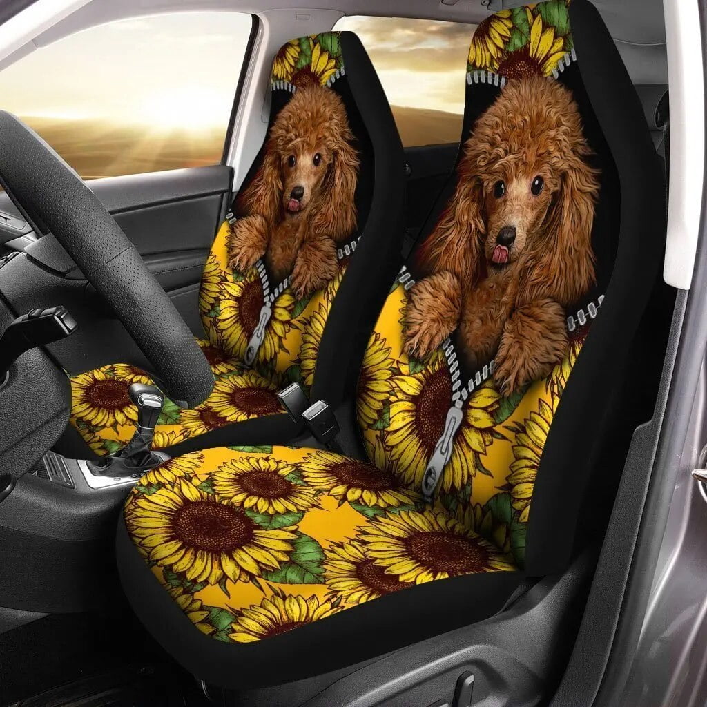 Poodle Car Seat Cover (Set of 2) Poodle Car Seat Cover (Set of 2)