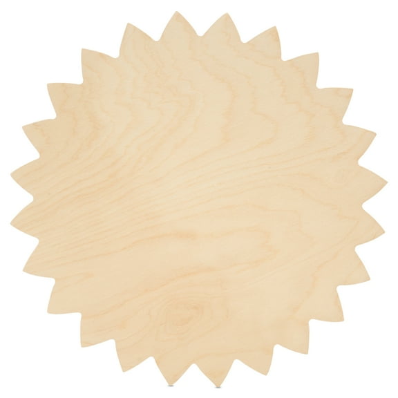 Sunflower Cutout 12 x 12 inches, 1 Unfinished Birch Wood Cutout for Autumn Decor and DIY Crafts, by Woodpeckers