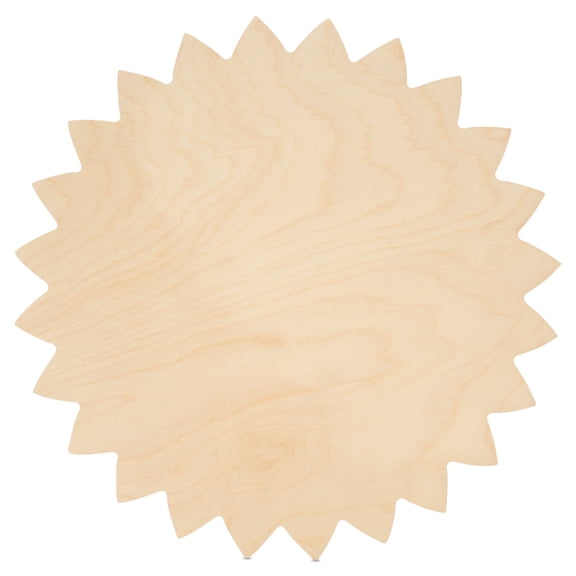 Sunflower Cutout 6 x 6 inches, 3 Unfinished Birch Wood Cutouts for Autumn Decor and DIY Crafts, by Woodpeckers