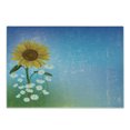 thumbnail image 1 of Sunflower Cutting Board, Grunge Floral Illustration Flowers and Chamomiles Pastel Summer Art, Decorative Tempered Glass Cutting and Serving Board, Small Size, Blue Yellow Green, by Ambesonne, 1 of 1