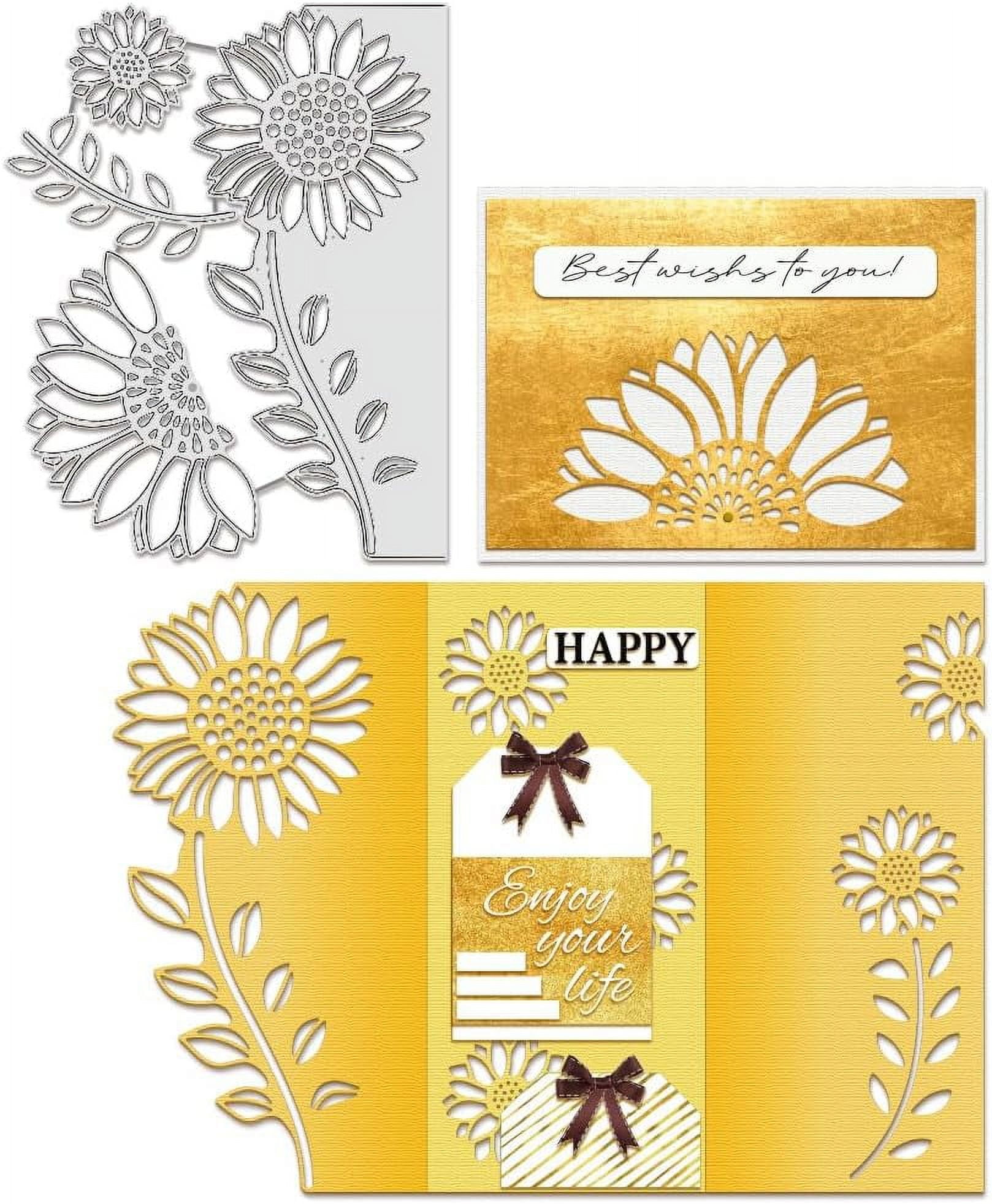 Tulip Flower Metal Die Cuts - Carbon Steel Craft Dies For Scrapbooking & Card Making (4.8x4.29 Inches)