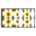 thumbnail image 1 of Sunflower Daisy Nail Art Stickers Floral Flowers Nail Decals Water Transfer Nail Decals for Nail Art Diy Nail Decoration for Women Girls (1 Sheet), 1 of 2