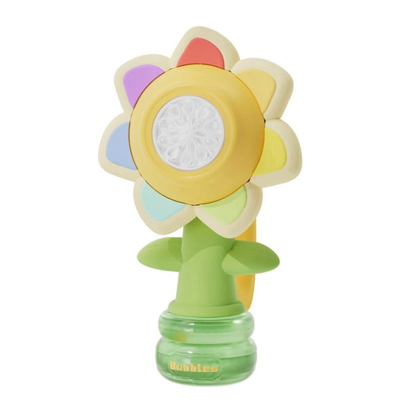 Sunflower Dancing Bubble Machine - Electric Automatic Bubble Maker for Parties, 1-Pack