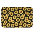 thumbnail image 1 of Sunflower Decorative Rug,Indoor Outdoor Doormat Non Slip Welcome Mats,Soft Flannel Floor Mat for Kitchen Bathroom Entryway Bedroom Living Room,23 x 16 inch, 1 of 5
