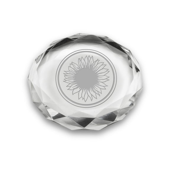 Sunflower Deep Etched Paperweight
