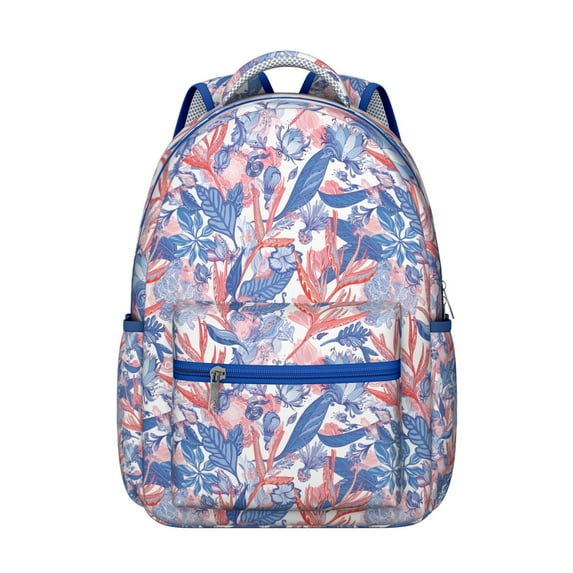 "Sunflower Design Crossbody Backpack - Adjustable Flowers Print School Backpack, Convertible Floral Bookbag for Hands-Free Convenience"