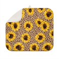 thumbnail image 1 of Sunflower Design Dish Drying Mat, 16x18 Microfiber Floral Pad for Kitchen Counter or Sink Area, Foldable and Absorbent Rack Mat, 1 of 6