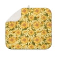 thumbnail image 1 of Sunflower Design Microfiber Dish Drying Mat for Kitchen Counter, Absorbent Drainer Pad for Dishes, Foldable Rack Mat, 16x18 Inch, 1 of 7