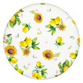 thumbnail image 1 of Sunflower Design Round Tablecloth with Elastic Edge, Soft Waterproof Polyester Cover, Fits 44-52 Inch, 1 of 7