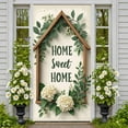 thumbnail image 1 of Sunflower Design Welcome Banner Daisy Pattern Sunflower Backdrop Bee Decor Green Background Nature Background for Home Decoration Garden Party Outdoor Event, 1 of 9