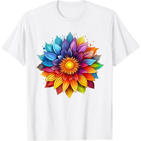 Sunflower Design for Women Men Flower Graphic Tee T-Shirt