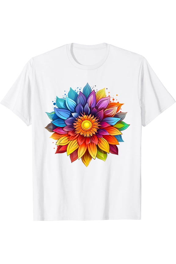 Sunflower Design for Women Men Flower Graphic Tee T-Shirt