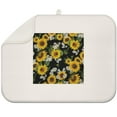 thumbnail image 1 of Sunflower Dish Drying Mat for Kitchen Sink, 18x24 Inch Foldable Microfiber Pad, Absorbent Rack Mat for Countertop or Tabletop Use, 1 of 5