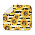 thumbnail image 1 of Sunflower Dish Drying Rack Mat for Kitchen, Microfiber Counter Pad, Foldable Floral Absorbent Drainer Mat for Sink, 16x18 Inch, 1 of 6