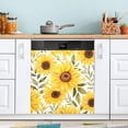 thumbnail image 1 of Sunflower Dishwasher Magnet Cover Magnetic Dish Washer Front Door Cover Panel Decal Trimmable Magnet Sticker for Kitchen Appliance 20 x 26 Inch Home Decor, 1 of 4