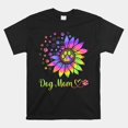Sunflower Dog Mom Tie Dye Mama Grandma Shirt
