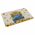 thumbnail image 1 of Sunflower Doormat Outdoor Entrance 16"x24", Watercolor Summer Floral Truck Vintage Absorb Moisture Dirt Door Mats, Non-Slip Rubber Backing Floor Mats Indoor, Low-Profile Front Door Rugs, 1 of 9