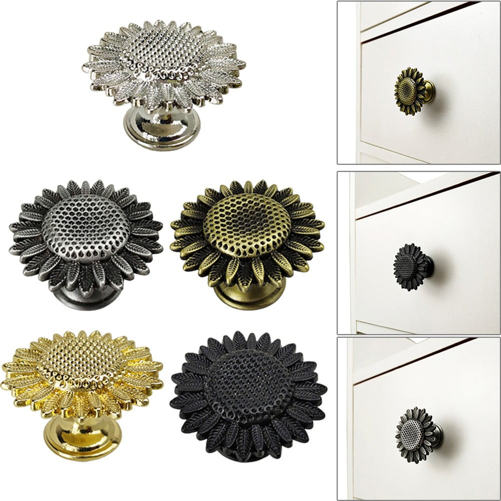 Sunflower Drawer Pulls Knobs Handles Single Hole Knobs Wardrobe