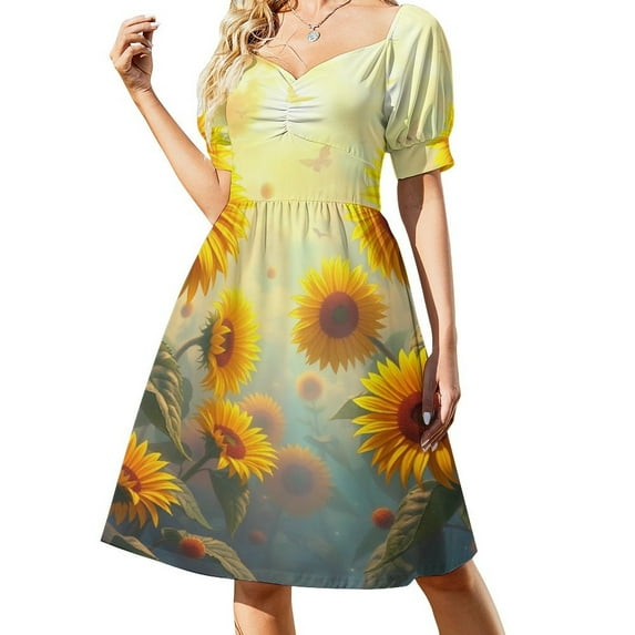 Sunflower Dress Elegant Dresses Plus Sizes Dress Summer 2025 Women Long Dress Women Women's Dress