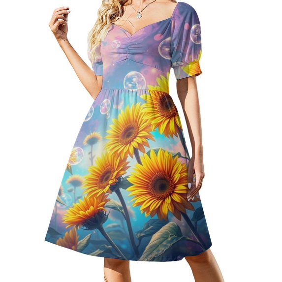 Sunflower Dress Elegant Dresses Plus Sizes Dress Summer 2025 Women Long Dress Women Women's Dress