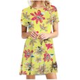 thumbnail image 1 of Sunflower Dresses for Women's 2022 Summer Casual Tshirt Dresses Short Sleeve Boho Beach Dress Sexy Crewneck Sundress, 1 of 4